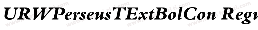 URWPerseusTExtBolCon Regular字体转换